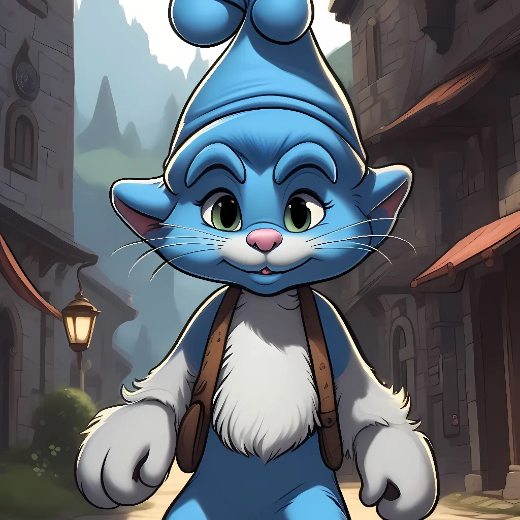 chat with ai character: Smurf cat