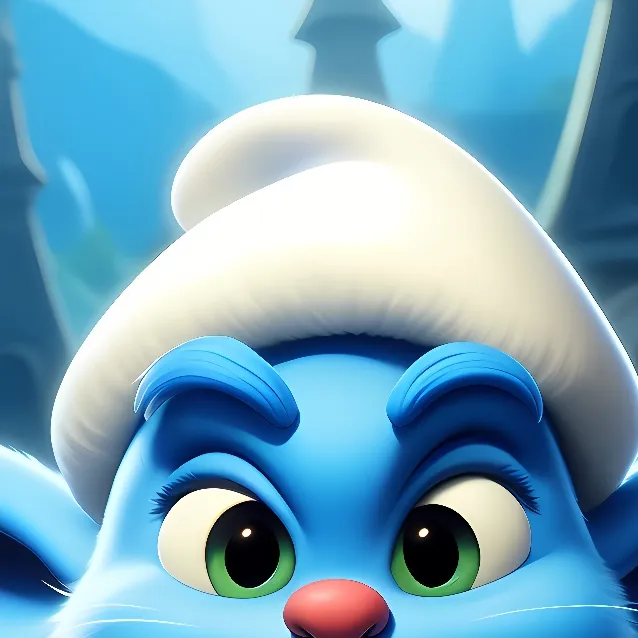chat with ai character: Walmart Smurf Cat