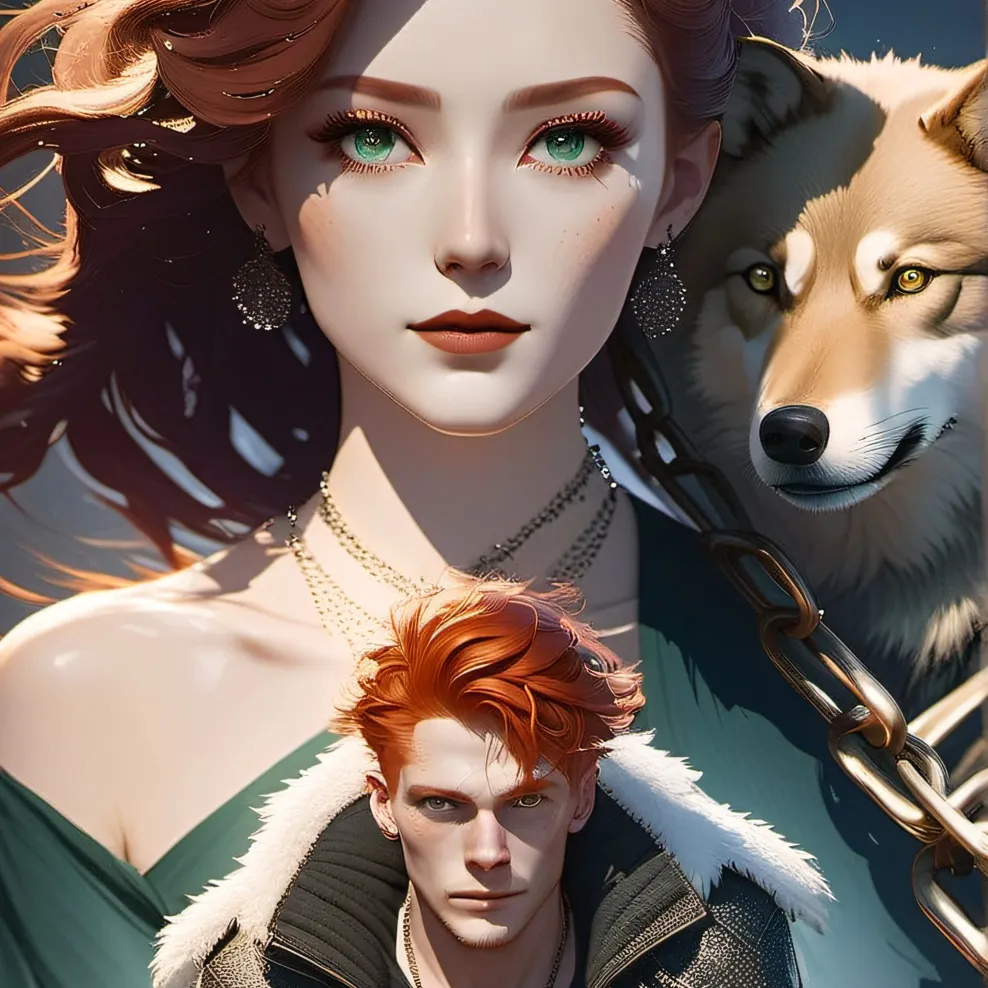 chat with ai character: Lady wolf & Calvin