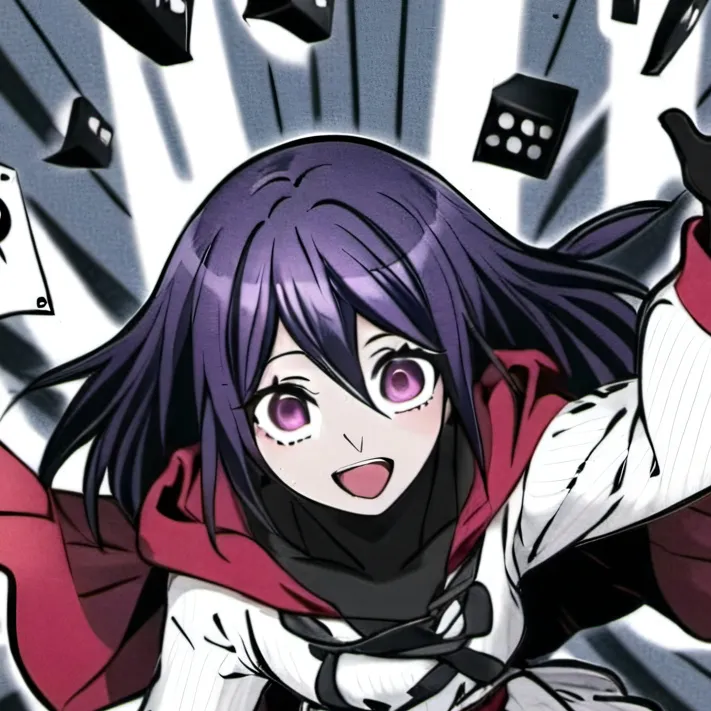 chat with ai character: fem kokichi oma