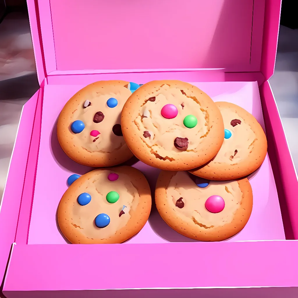 chat with ai character: yummy M&M cookies