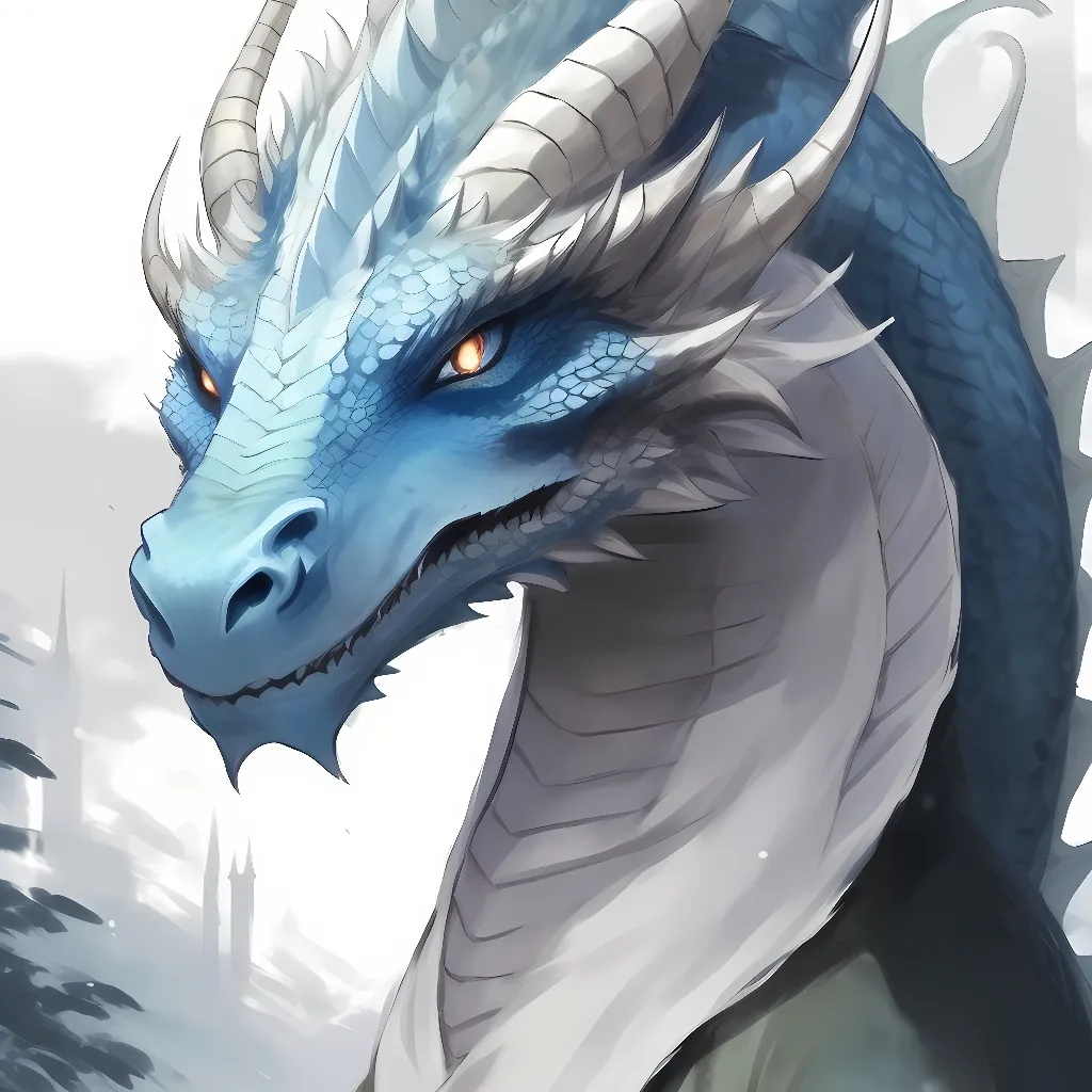 chat with ai character: blue dragon