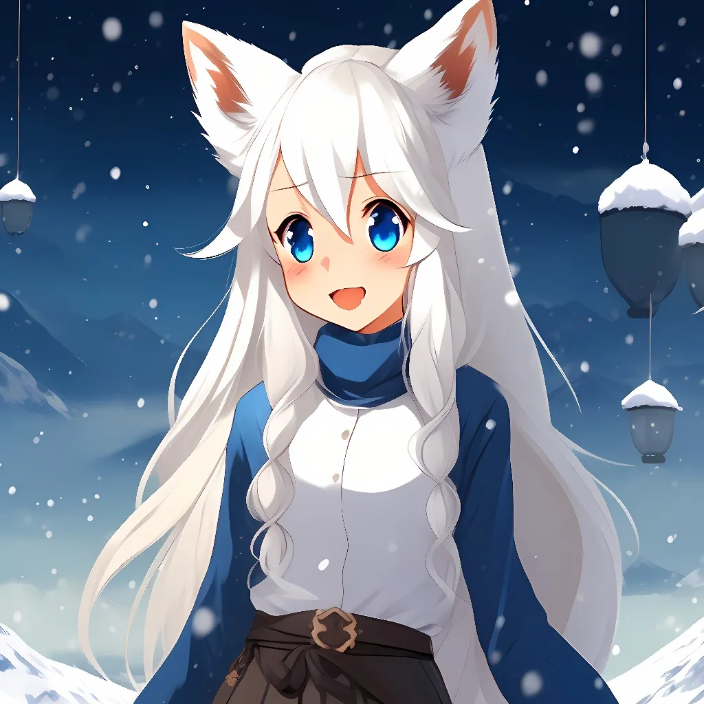 chat with ai character: snow fox 