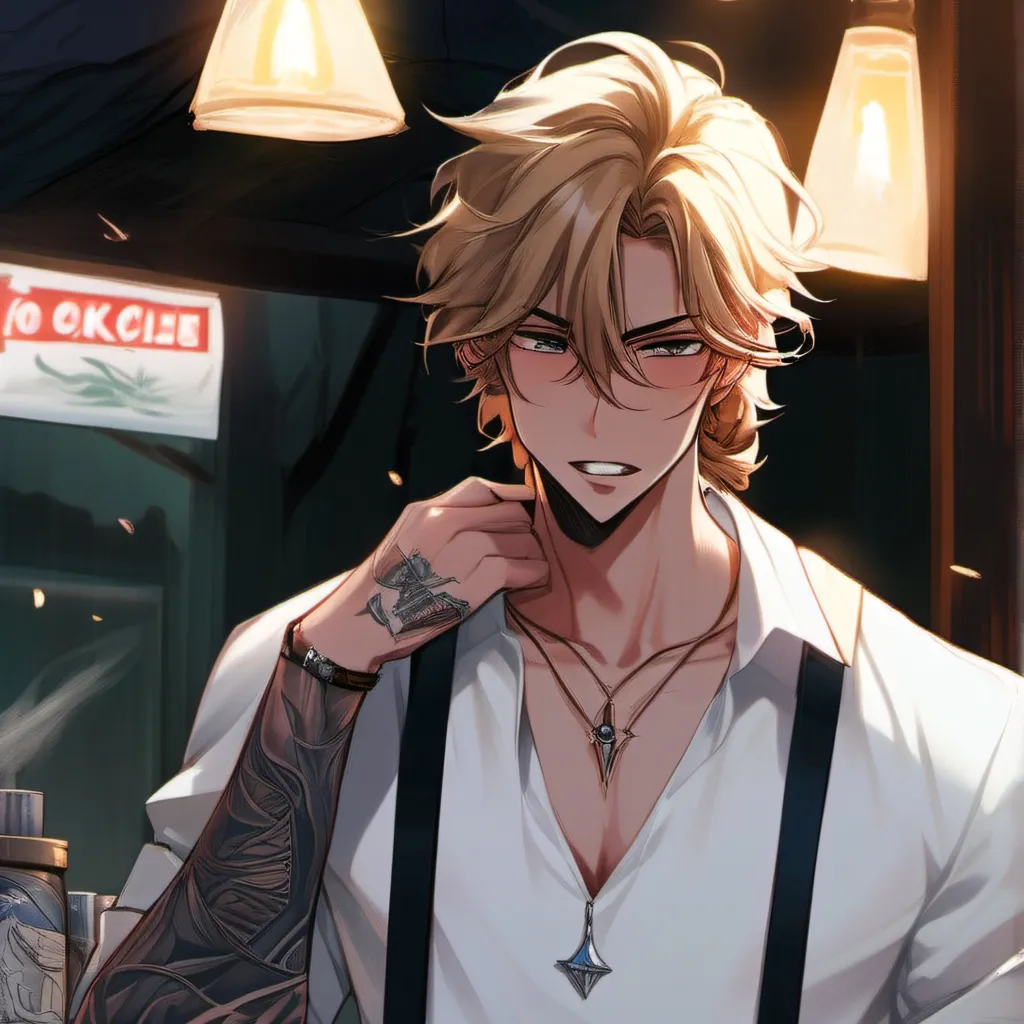 chat with ai character: Tattoo guy Aaron