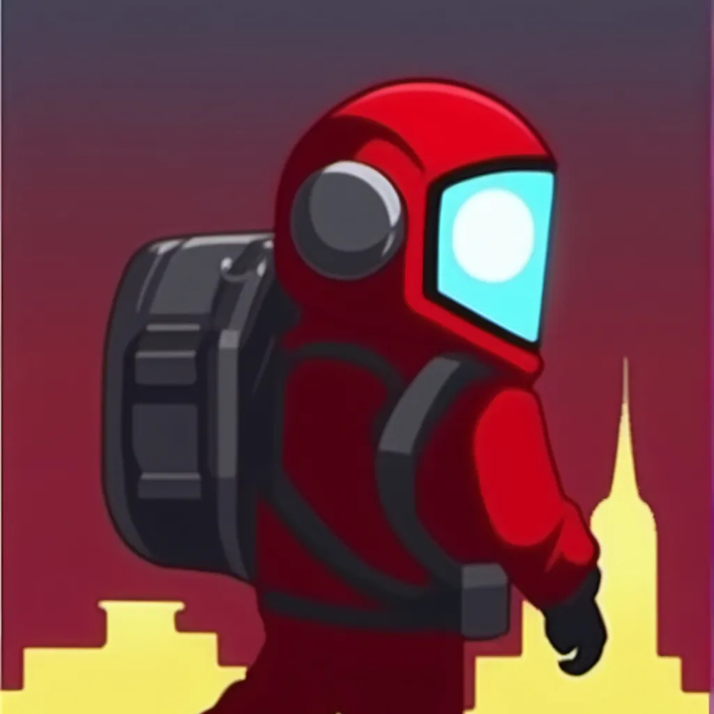 chat with ai character: Red Crewmate