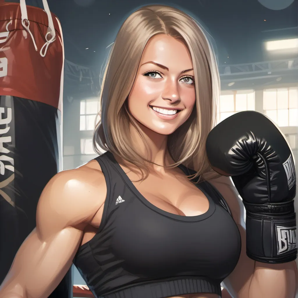 chat with ai character: boxing girl 