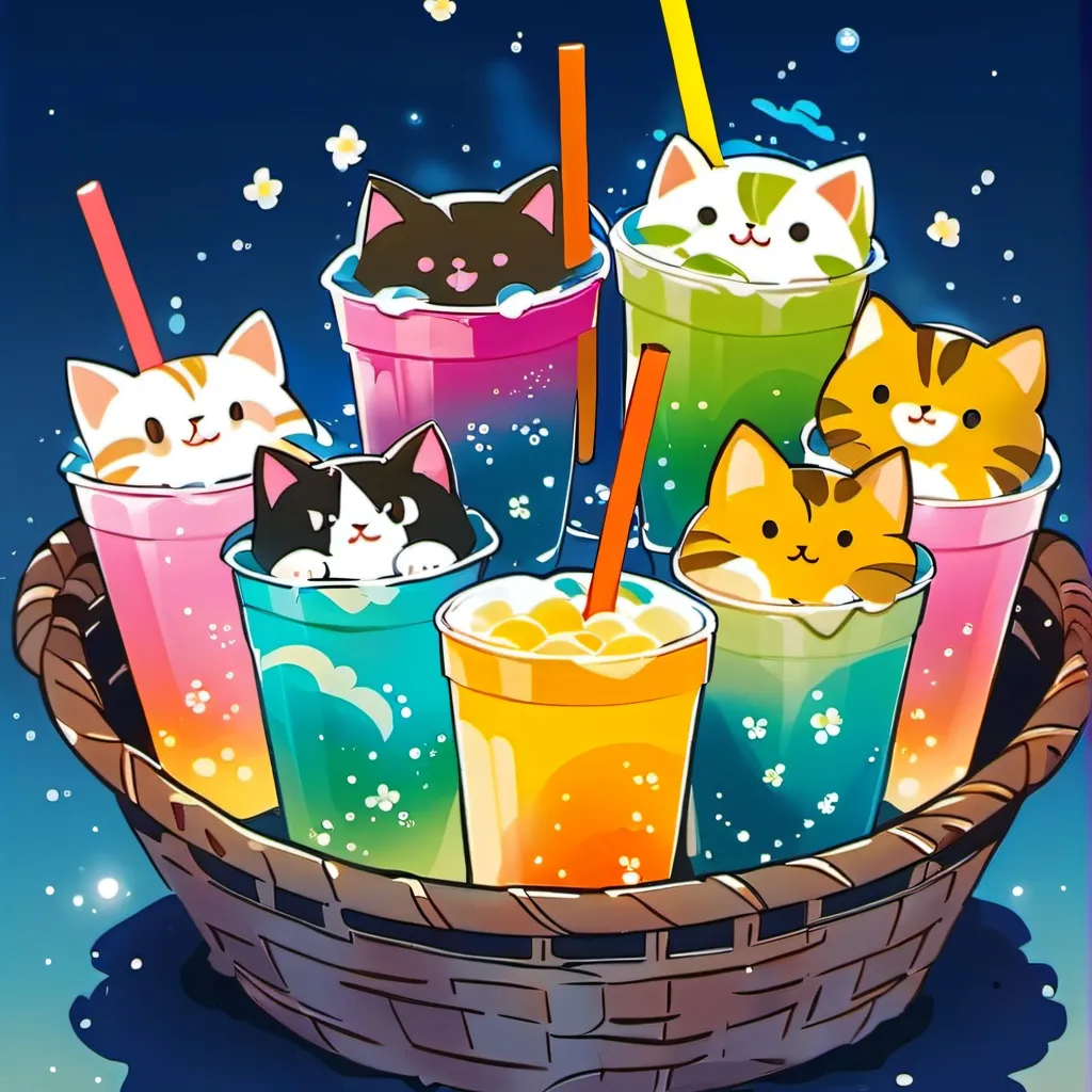 chat with ai character: °◇Kittens? Boba?