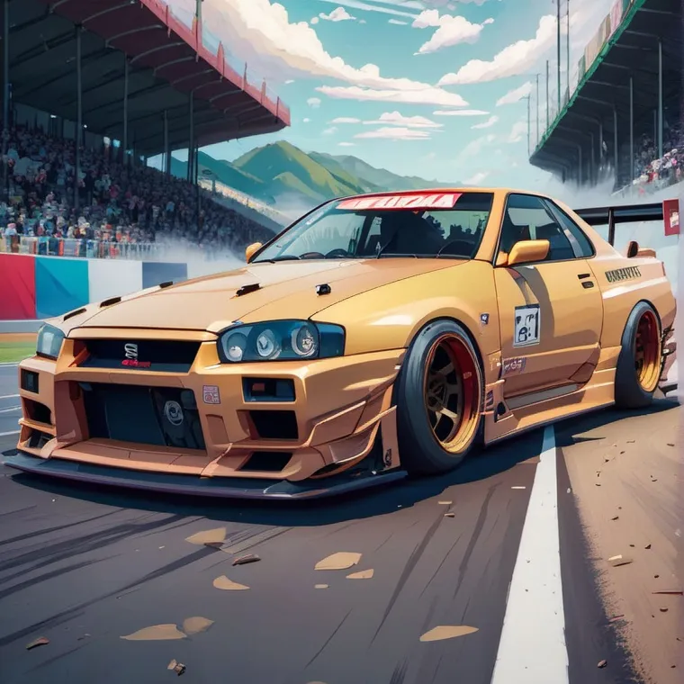 chat with ai character: nissan gtr r34