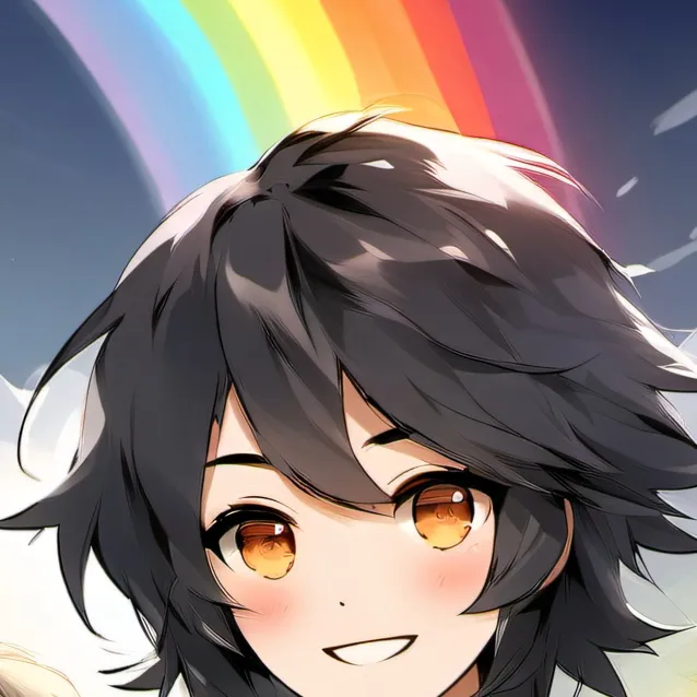 chat with ai character: raibow freinds