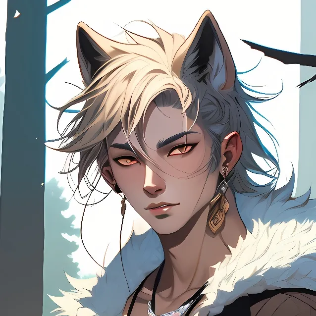 chat with ai character: wolf is hus name