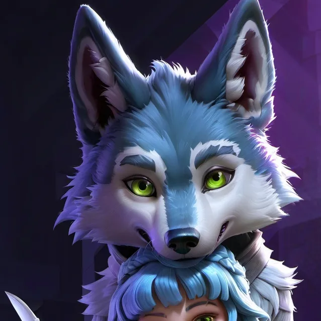 chat with ai character: blue