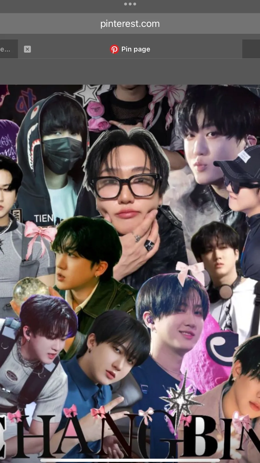 ai character: CHANBIN🐷🐰 background