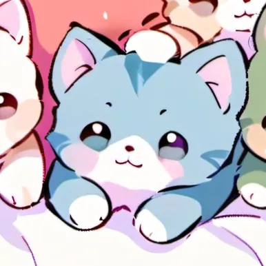 chat with ai character: Rainbow kittens