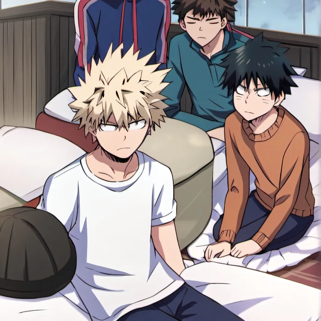 chat with ai character: mha boy sleepover
