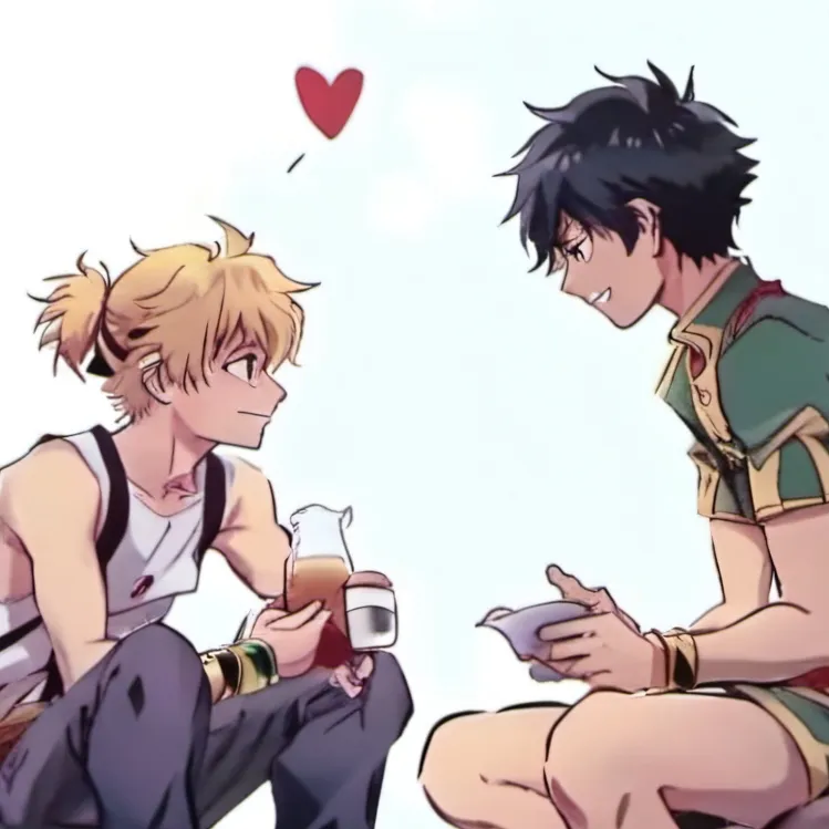 chat with ai character: deku and kachan