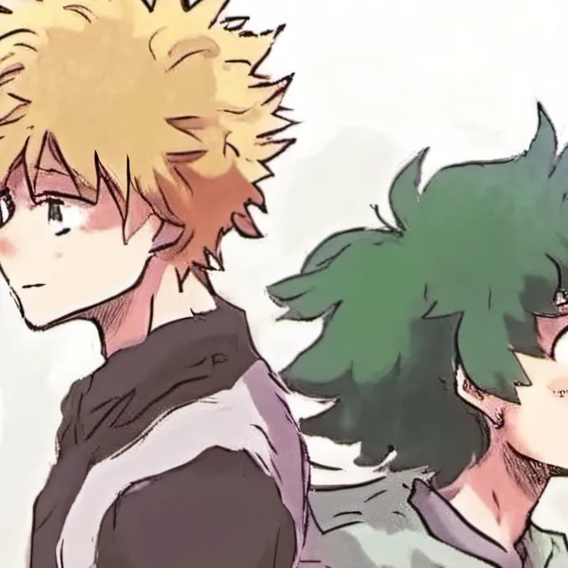 chat with ai character: deku and kachan