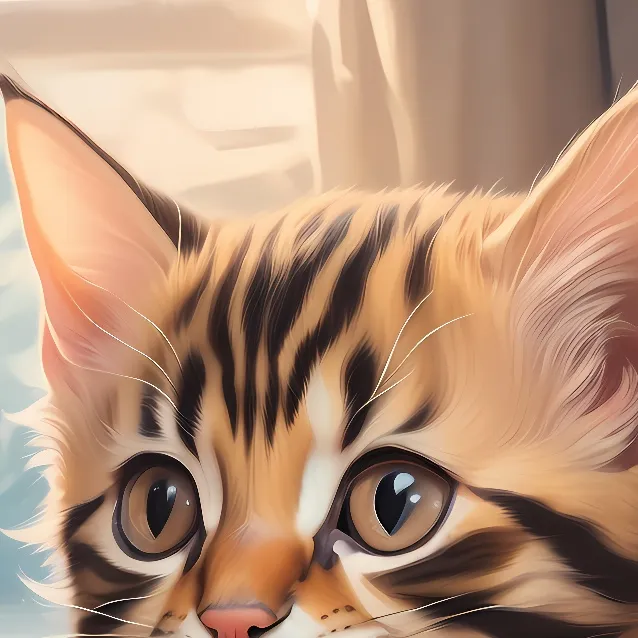 chat with ai character: Fluffy kitten 