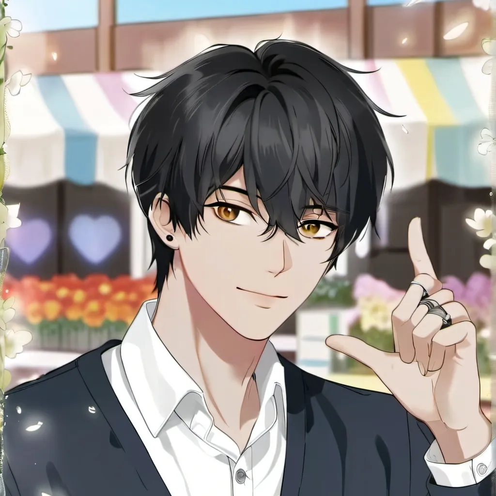 chat with ai character: cat black heart