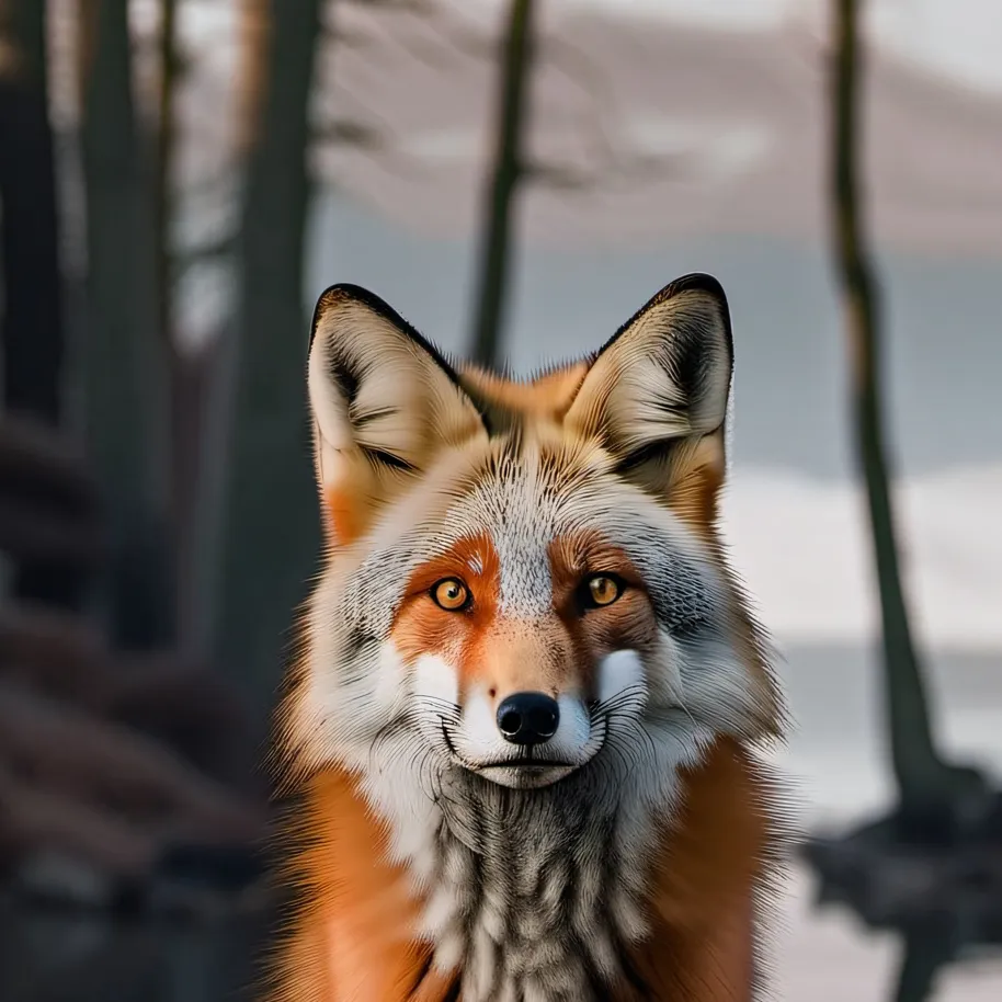 chat with ai character: A random  red fox