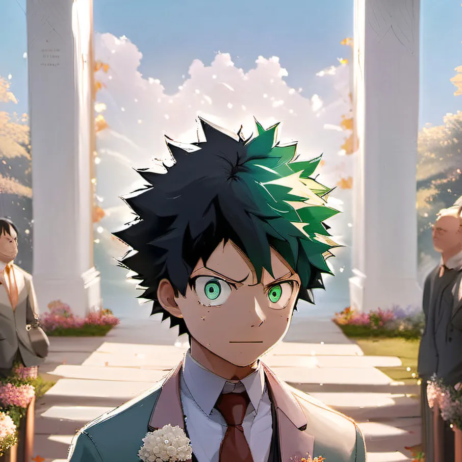 chat with ai character: June bride Izuku 