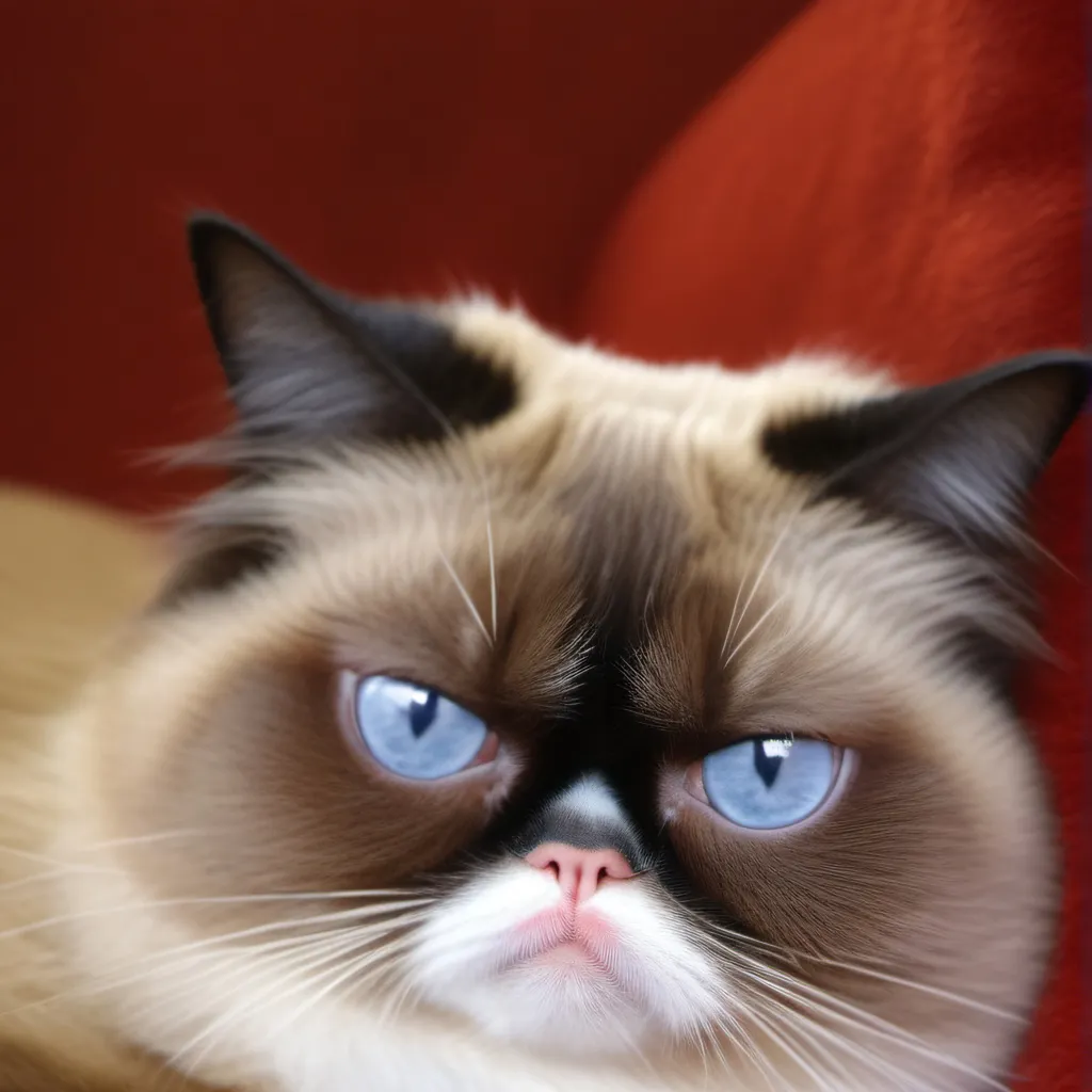 chat with ai character: Grumpy cat 