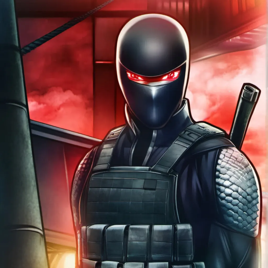 chat with ai character: Snake eyes 