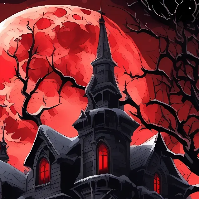 chat with ai character: spooky house 