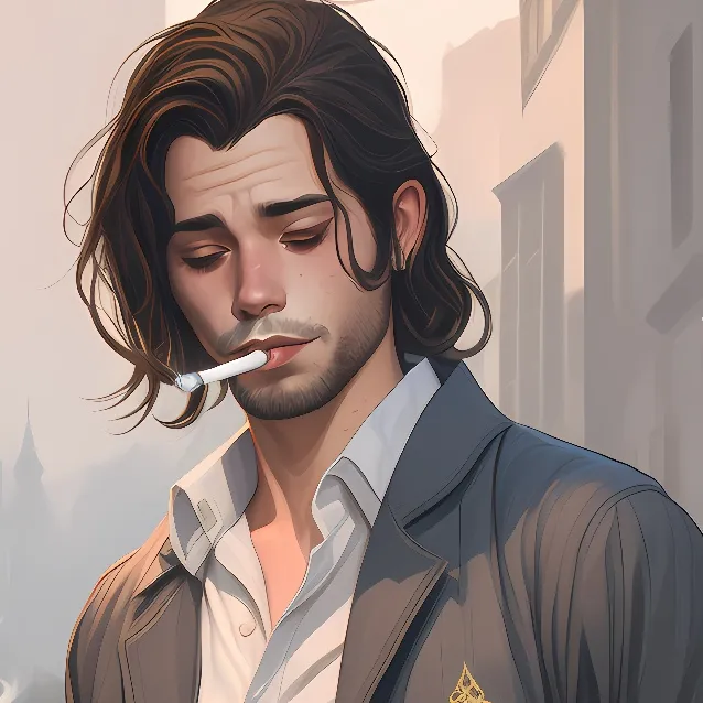 chat with ai character: depressed guy