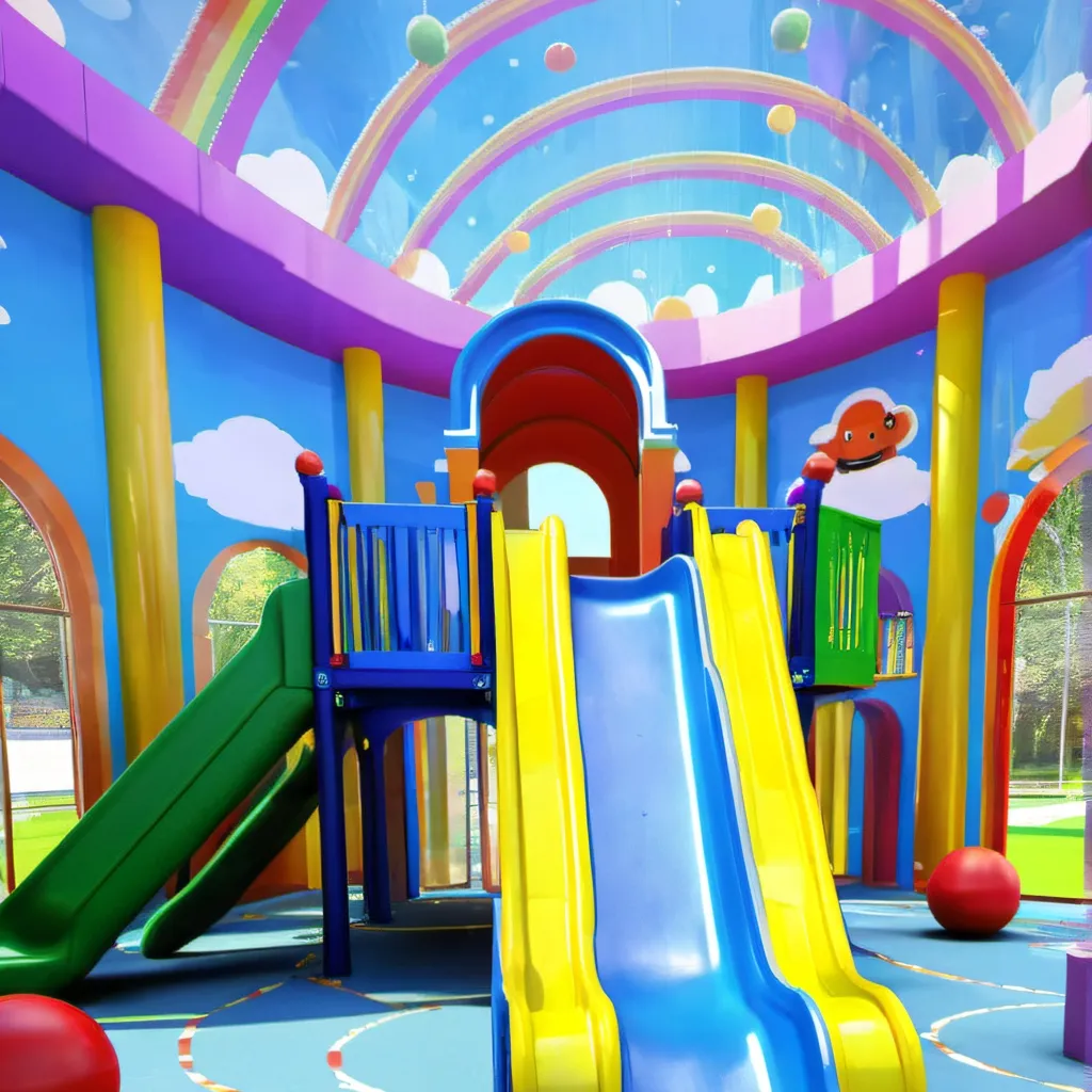 chat with ai character: Indoor playground