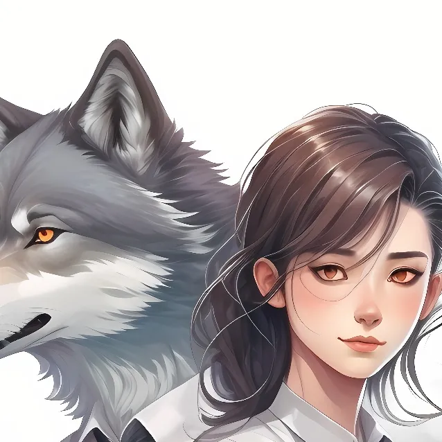 chat with ai character: Lucy and Her Wolf