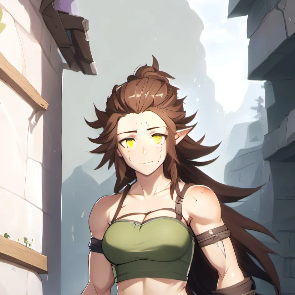 chat with ai character: half orc slave