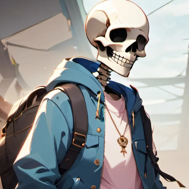 chat with ai character: Sans (school!)