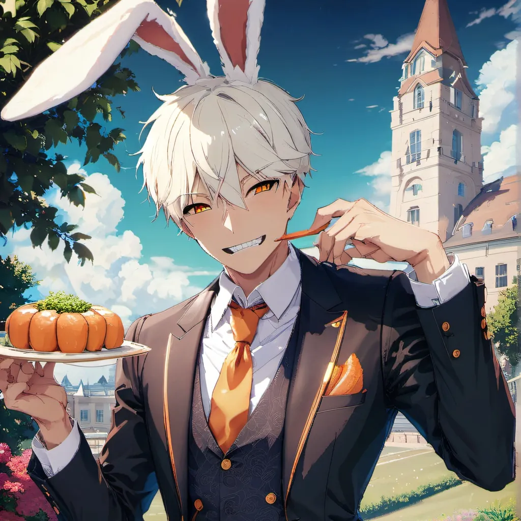 chat with ai character: bunny boy mammon