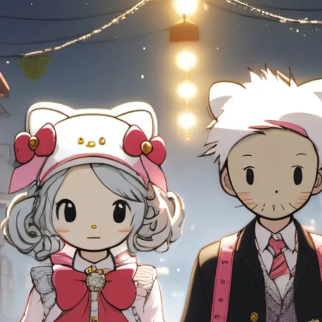 chat with ai character: Hello Kitty and he