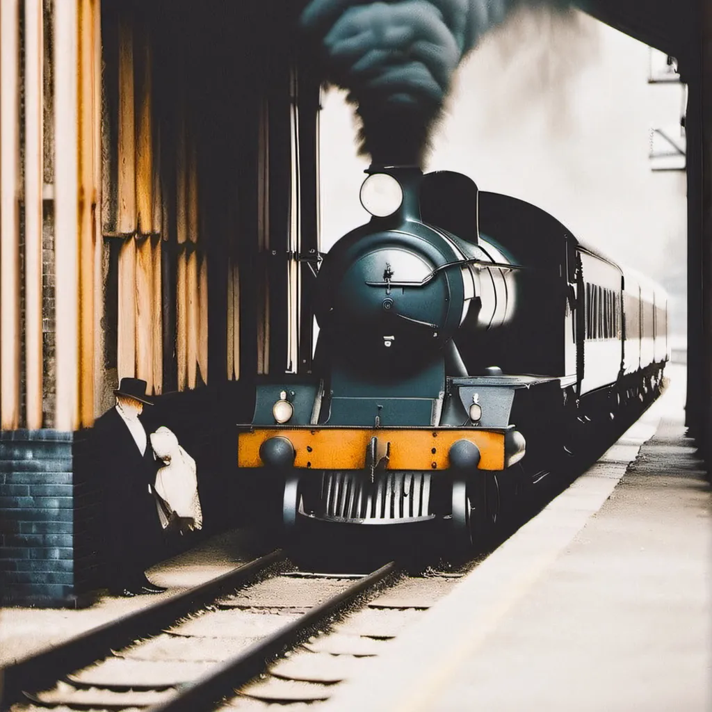 chat with ai character: Train station