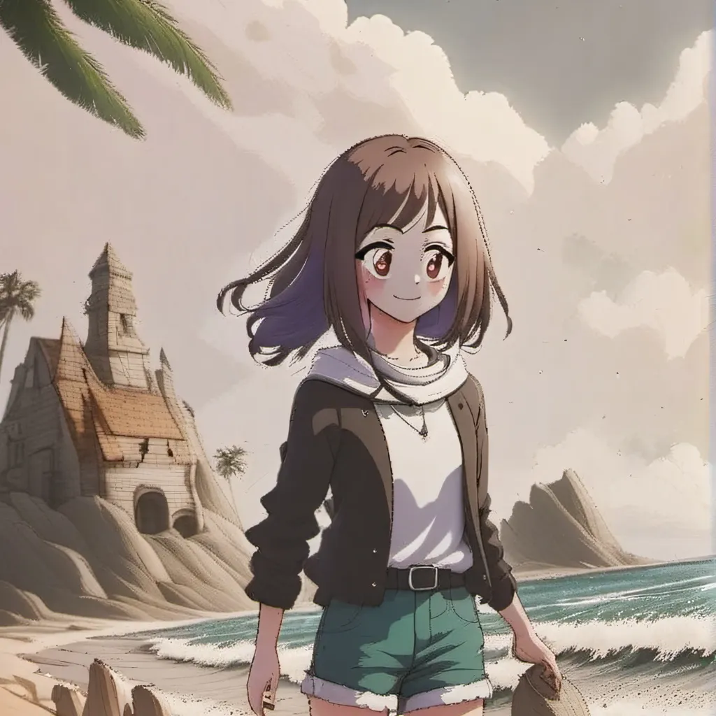 chat with ai character: Beach Uraraka