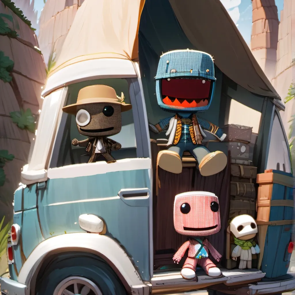 chat with ai character:  Sackboy Road trip
