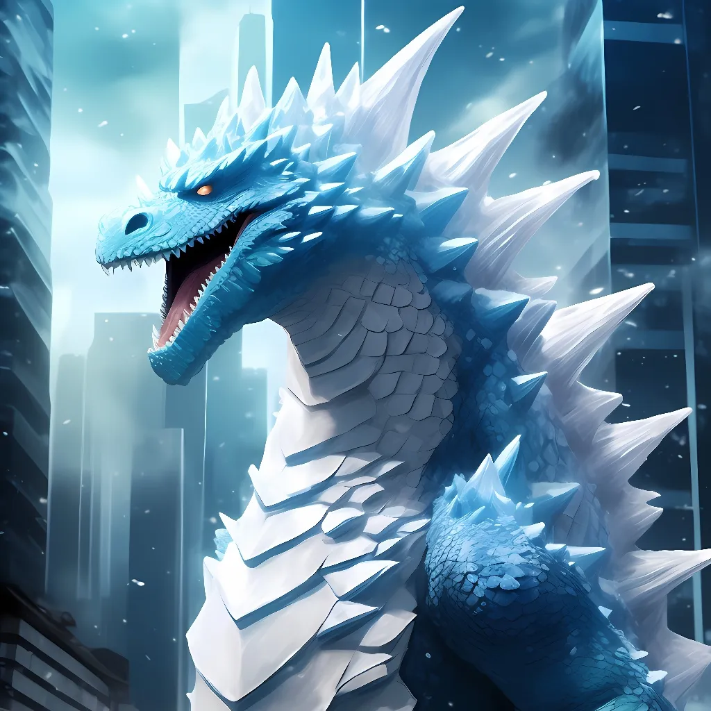 chat with ai character: Frostbite Godzilla
