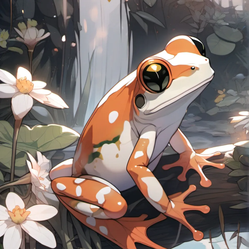 chat with ai character: tiny frog 