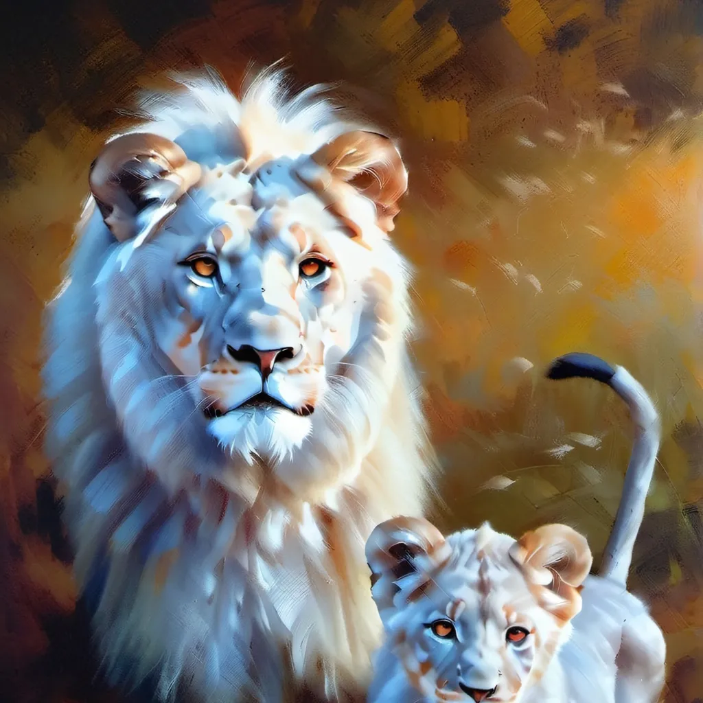 chat with ai character: Lion family