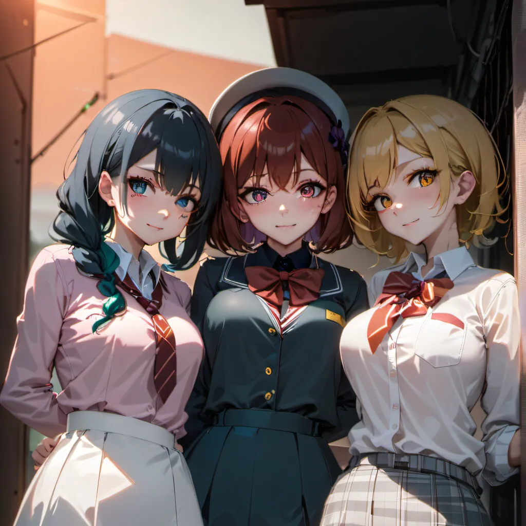 chat with ai character: Aki, Chiyo and Rin