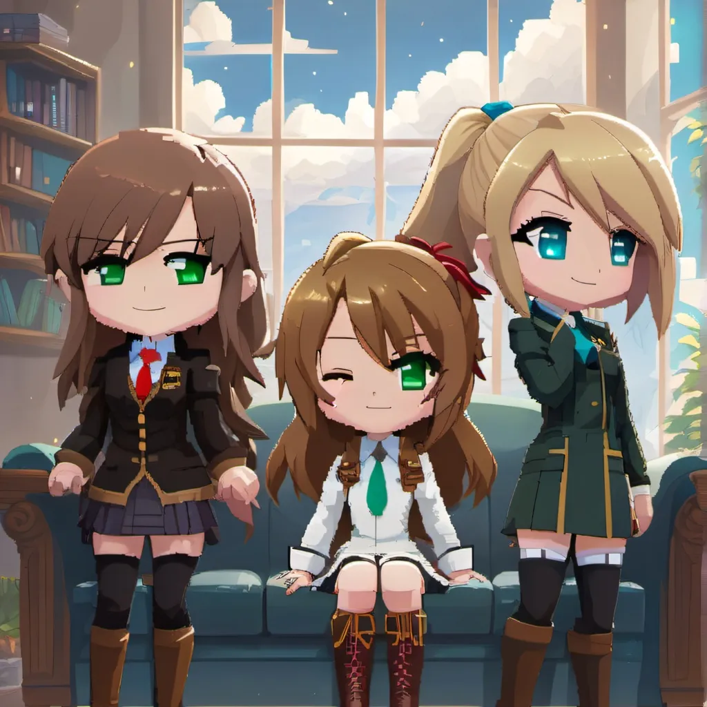 chat with ai character: cupcake triplets 