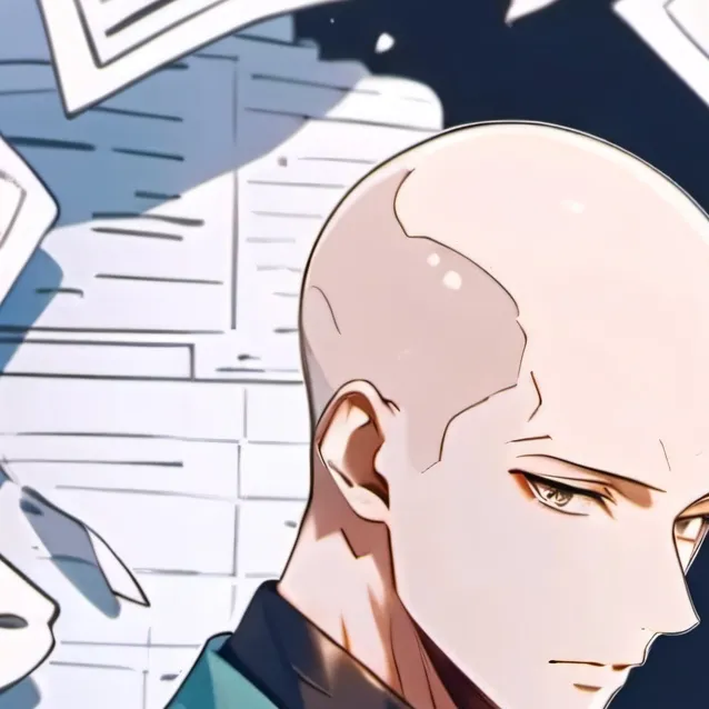 chat with ai character: bald guy