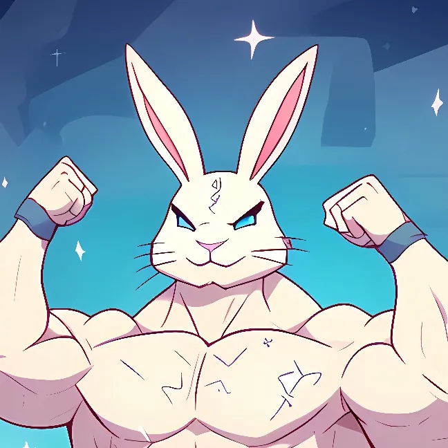 chat with ai character: The Buff Bunny