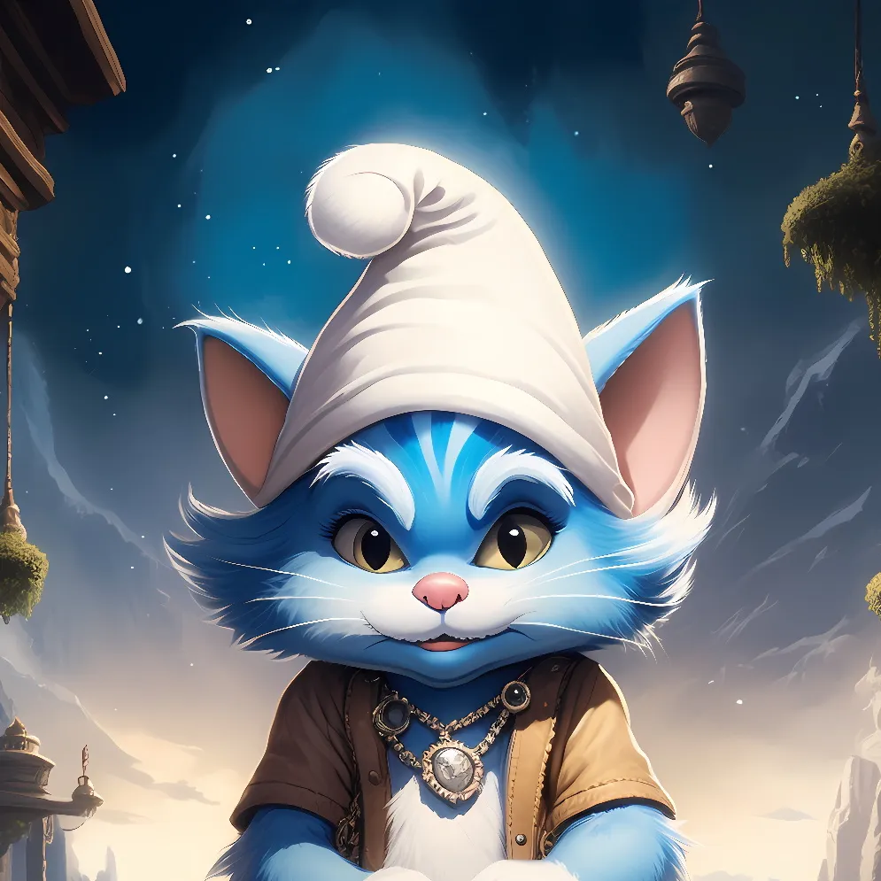 chat with ai character: Smurf Cat