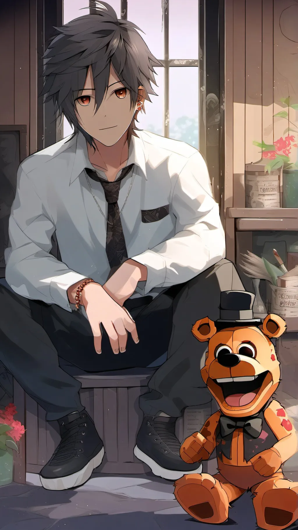 ai character: Micheal x Jeremy background