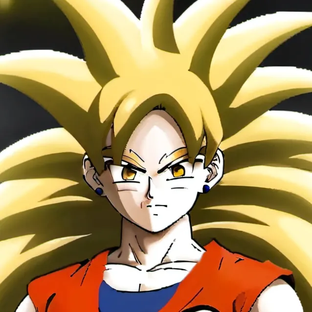 chat with ai character: cured Goku ss3