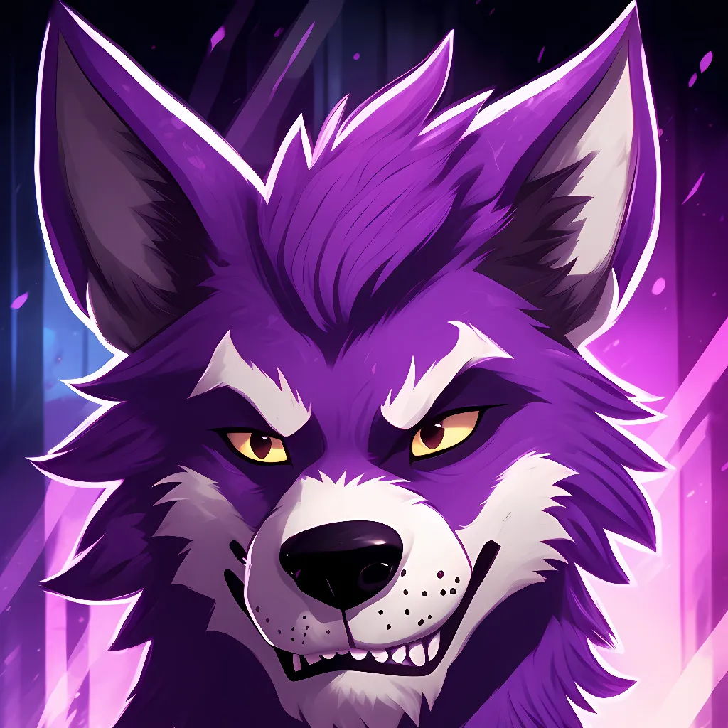 chat with ai character: Purple guy werwolf