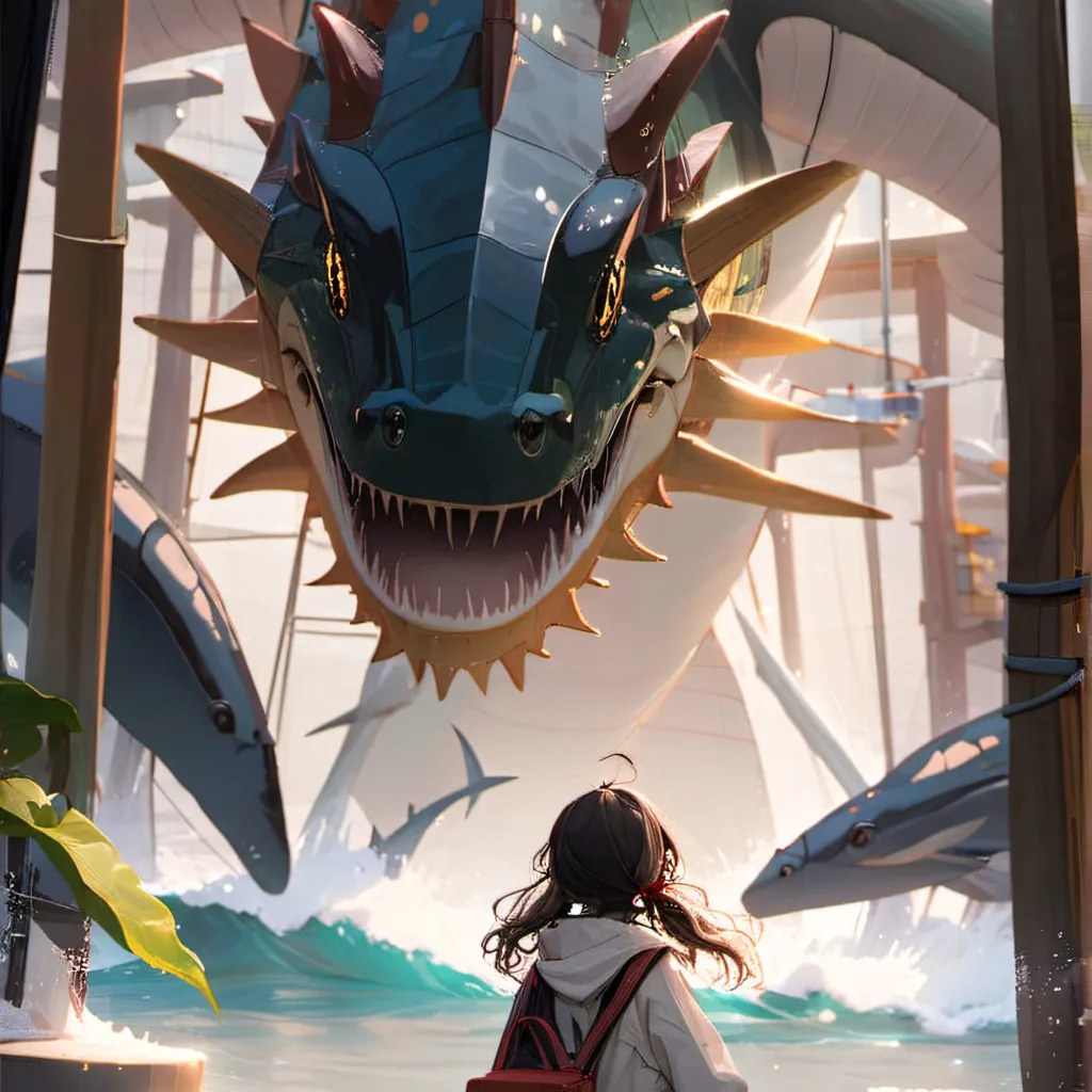 chat with ai character: the girl and monst