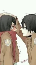 ai character: Eren x mikasa background